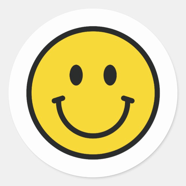 Adesivos de rosto sorridente, adesivos de rosto em (Frente)