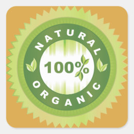 Adesivos de rótulo de alimentos orgânicos naturais