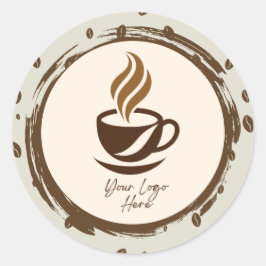 Adesivos de rótulo de produto de café personalizad