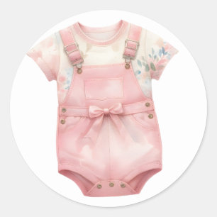 Adesivos de Roupas de Bebê Rosa