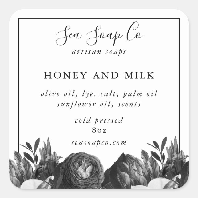 Adesivos de sabão personalizáveis (Frente)