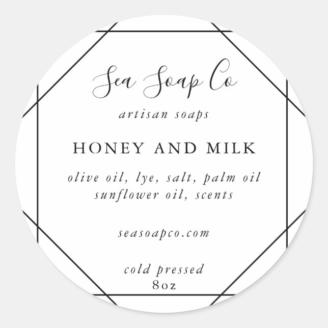 Adesivos de Sabão Personalizáveis (Frente)