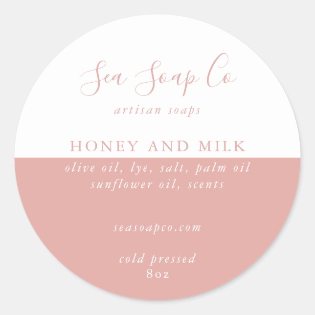 Adesivos de sabão personalizáveis (Frente)