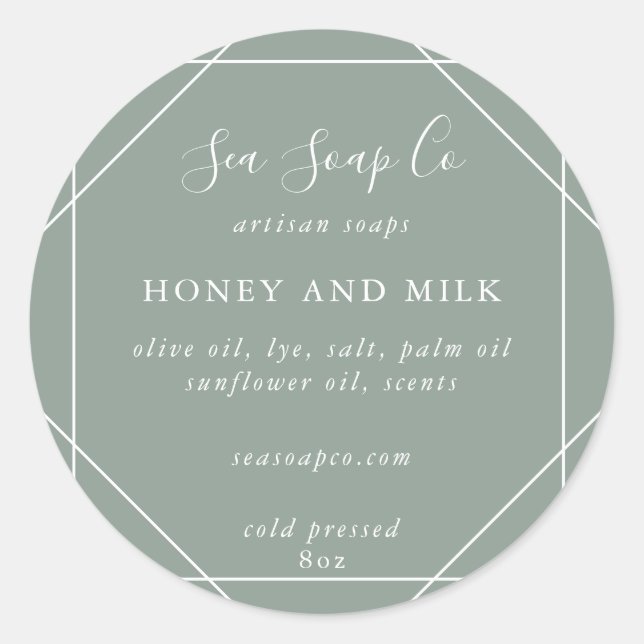 Adesivos de sabão personalizáveis (Frente)