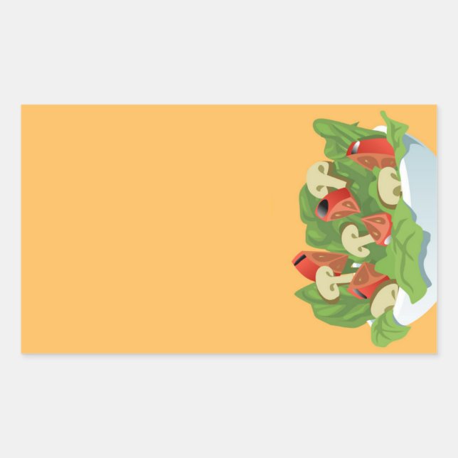 Adesivos de salada para produtos alimentícios (Frente)