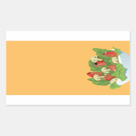 Adesivos de salada para produtos alimentícios