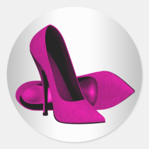 Adesivos de Sapato de Salto Alto Rosa Elegante