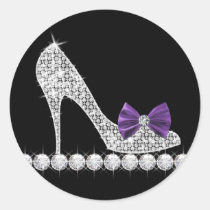 Adesivos de Sapato de Salto Alto Roxo