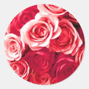 Adesivos de selagem de envelopes rosa e Rosa verme