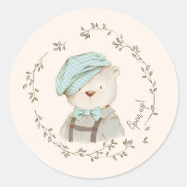 Adesivos de selo de envelope de urso vintage fofo