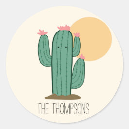 Adesivos de Selos de Envelope de Cacto Saguaro Fof