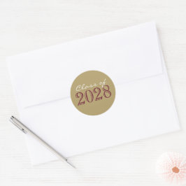 Adesivos de Selos de Envelope de Formatura Burgund