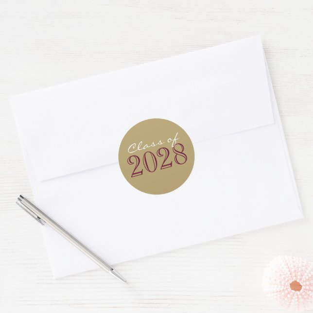 Adesivos de Selos de Envelope de Formatura Burgund (Envelope)