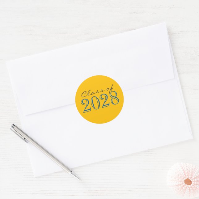 Adesivos de Selos de Envelope de Formatura Dourado (Envelope)