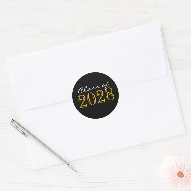 Adesivos de Selos de Envelope de Formatura Preto e (Envelope)