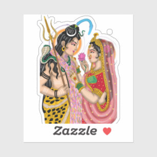 Adesivos de Shiva Parvati
