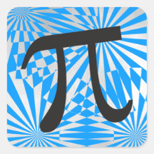 Adesivos de Símbolo Retro Pi - Presente Legal para