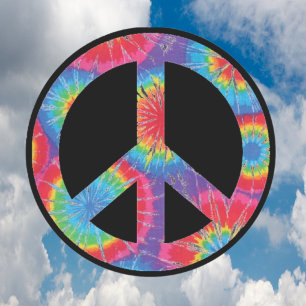 Adesivos de Sinal de Paz - Design Hippie Arco-íris