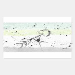 Adesivos de Sinalizador do Orgulho Aromanttico (Ar