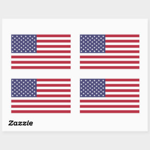 Adesivos de sinalizador dos Estados Unidos da Amé