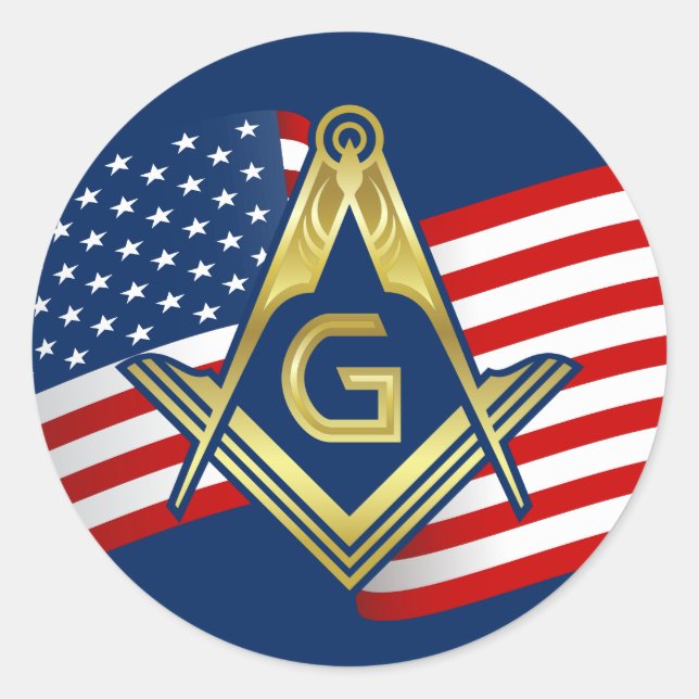Adesivos de Sinalizador Masônico | Freemason Squar (Frente)