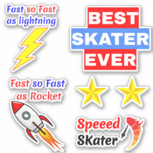 Adesivos de Skate de Rua (Designs de Patinador de 