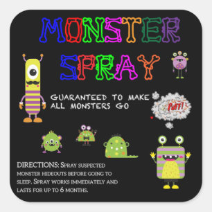 Adesivos de Spray de Monstro