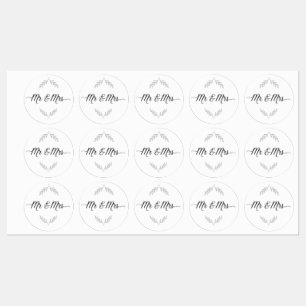 Adesivos de Sr. e Sra.