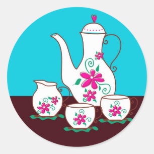 Adesivos de Tea Party
