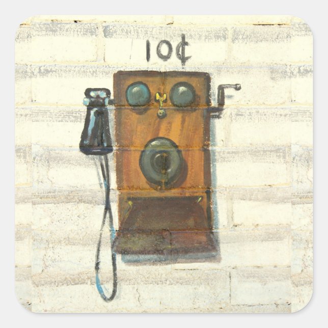 adesivos de telefone de parede antigos (Frente)