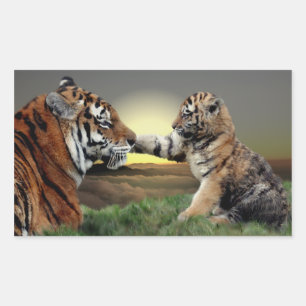 Adesivos de Tigre e Filhote