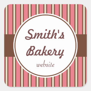 Adesivos de tiras de panificação personalizados