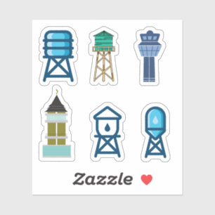 Adesivos de torre de água
