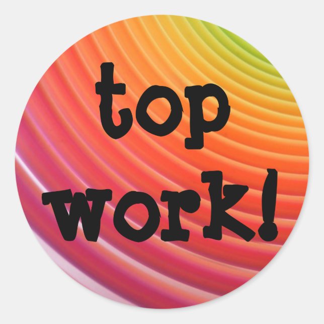 Adesivos de trabalho do topo do arco-íris (Frente)