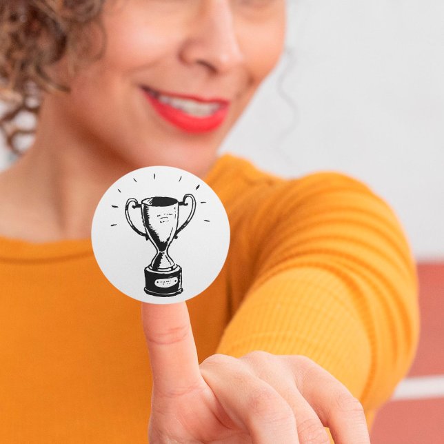 Adesivos de Troféus Pretos e Brancos (Criador carregado)