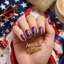 Embrulhos de Unhas Minx Fogo de Artifício Patrióti