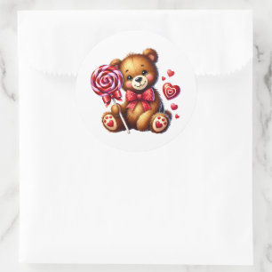 Adesivos de Ursinho de São Valentim
