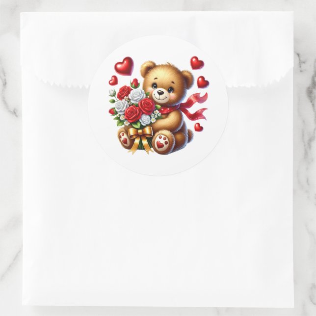 Adesivos de Ursinho de Valentino (Bolsa)