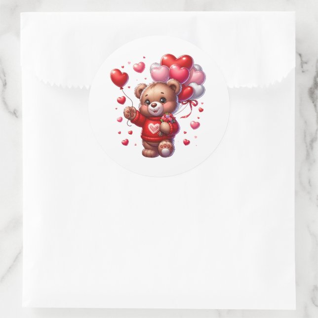 Adesivos de Ursinho de Valentino (Bolsa)