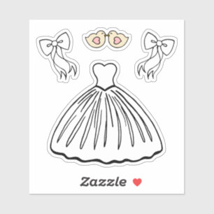 Adesivos de Vestido de Noiva 
