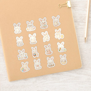 Adesivos de Vinil Coelhinhos Fofos   Coelhos Kawai
