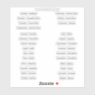 Adesivos de vinil com corte personalizado em portu