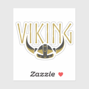 Adesivos de vinil de capacete com chifres Viking