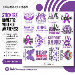 Adesivos de Vinil de Conscientização sobre Violênc