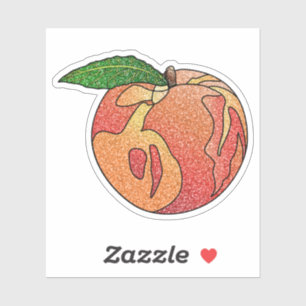 Adesivos de Vinil Personalizados Glitter Peach