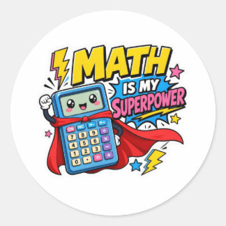 Adesivos de Volta às Aulas | Matemática é Meu Supe