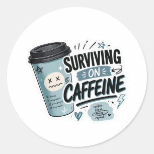 Adesivos de Volta às Aulas Sobrevivendo à Cafeína