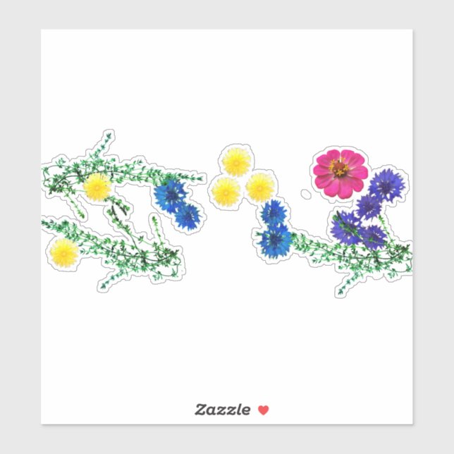 Adesivos decorativos Field Flowers (Folha)