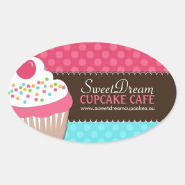 Adesivos decorativos para Cupcakes de cor branca
