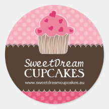 Adesivos decorativos para Cupcakes de cor branca